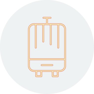 bavul seyahat ikonu ana hatlı olarak