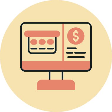 İş. Web simgesi basit illüstrasyon