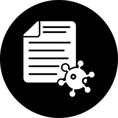 belge simgesi vektör illüstrasyonu