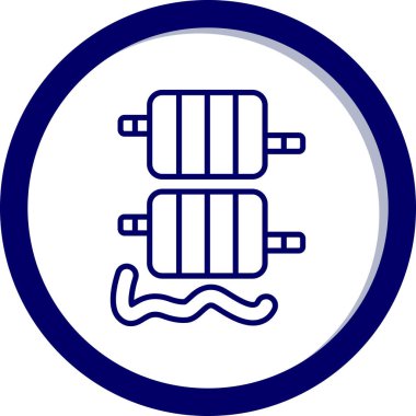 Modern bir simgenin vektör illüstrasyonu