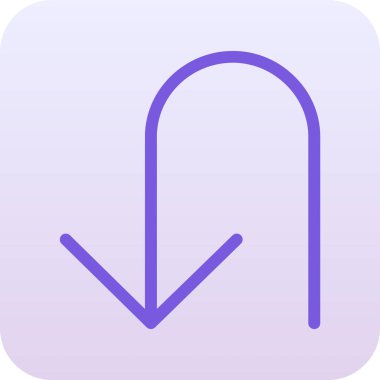 Eğilim biçimi izole edilmiş arkaplanda ok simgesi