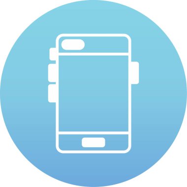 cep telefonu simgesi soyut bir grupta izole edildi