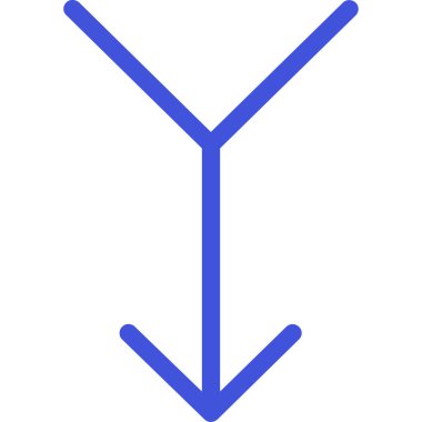 ok aşağı kontur simgesi