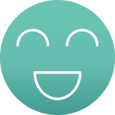 Mutlu yüz vektör simgesi