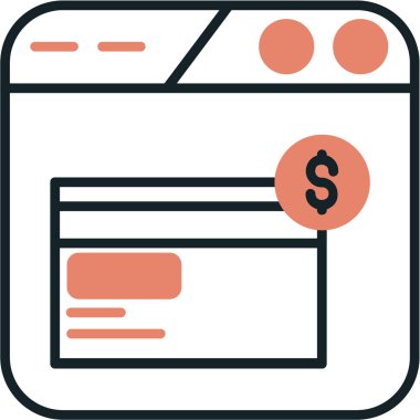 Web simgesi vektör illüstrasyonu