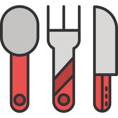 mutfak için vektör ayarlandı