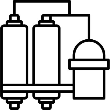 lamba simgesi, vektör illüstrasyonu beyaz üzerinde izole