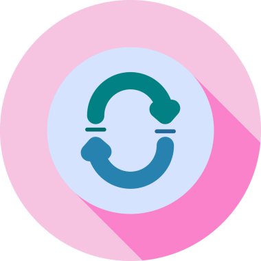 Kadın. Web simgesi basit illüstrasyon