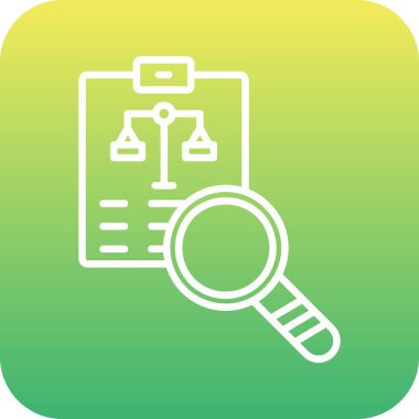 Benzersiz rapor vektör simgesi