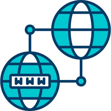 ağ web simgesi basit illüstrasyon