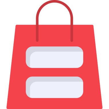 Alışveriş poşeti simgesi vektörü