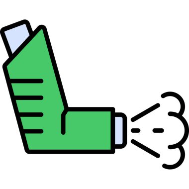 el ele tutuşan yeşil renk ikonu vektör çizimi