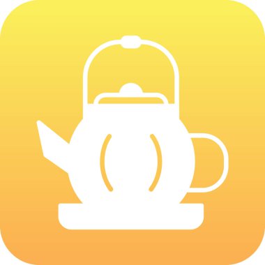 Çay çaydanlık kutsal kişilerin resmi, vektör çizim