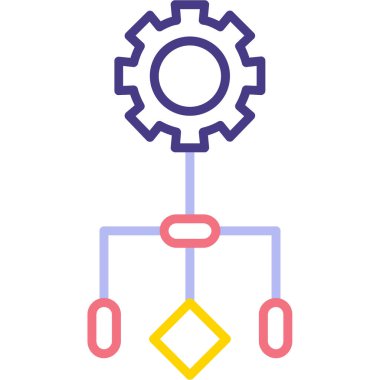 Teçhizat Web simgesi basit illüstrasyon
