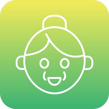 Şirin bir bebek simgesinin vektör çizimi