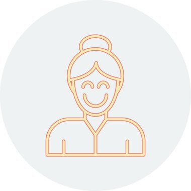 Avatar adam saç stili ve gülen yüz ikonu