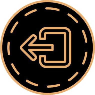 Tek bir simgenin vektör illüstrasyonu