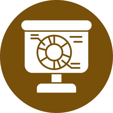 Bir saat simgesinin vektör illüstrasyonu