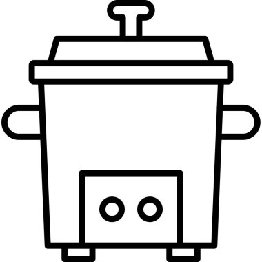 Fırın. Web simgesi basit illüstrasyon