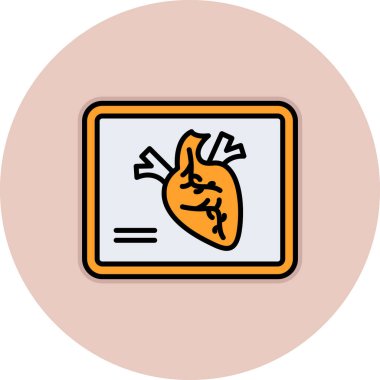 beyaz arkaplanda kardiyogram simgesi izole edilmiş tabletin kalbi ve ekranı