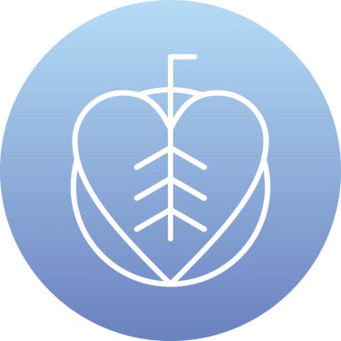 Eşsiz Kalp Vektörü Kabartma Simgesi