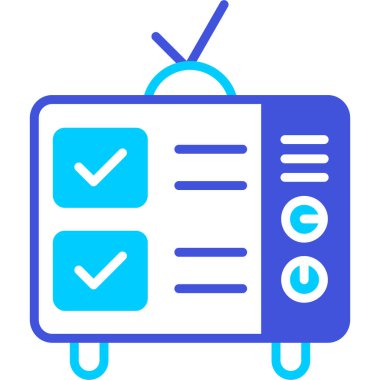 Kontrol listesi. Web simgesi basit illüstrasyon