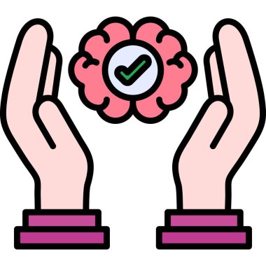 İnsan eli çiçek ikonunu tutuyor. İnsan eli çiçek buket vektör simgesi rengi düz izole