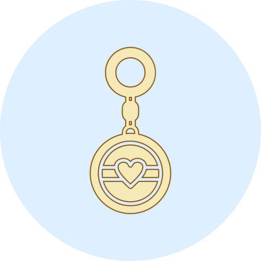 Anahtar simgesi vektör illüstrasyonu