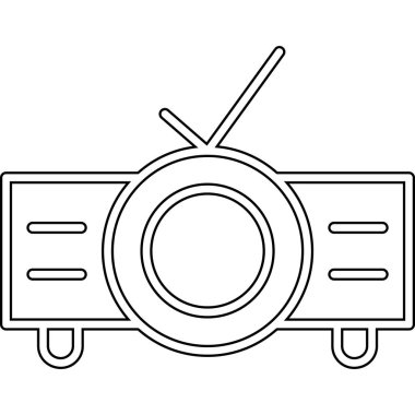 Eski radyonun vektör simgesi