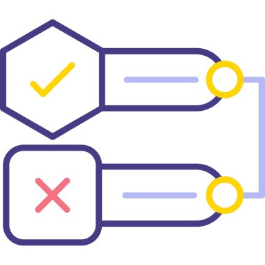 Kontrol listesi simgesi vektör illüstrasyonu