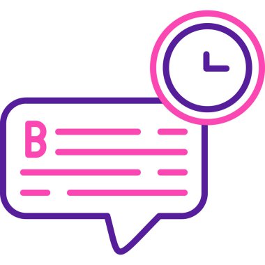 Sohbet simgesi vektör illüstrasyonu