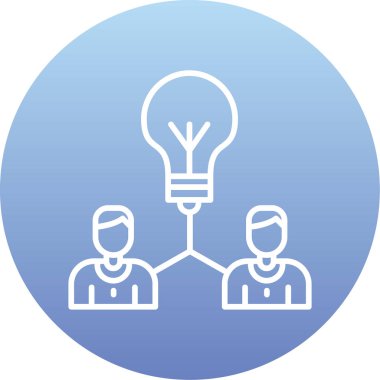 fikir simgesi, vektör illüstrasyonu