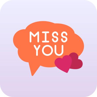 Özlediğiniz bir metni olan beyaz bir konuşma baloncuğu çizimi