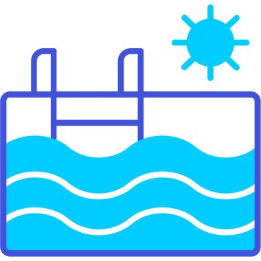 iklim sıcaklığı simgesi - ana hatlar biçiminde