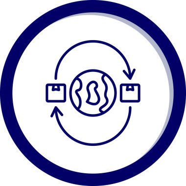 Modern bir simgenin vektör illüstrasyonu