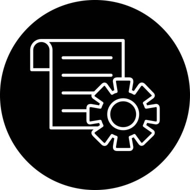 Belge. Web simgesi basit illüstrasyon