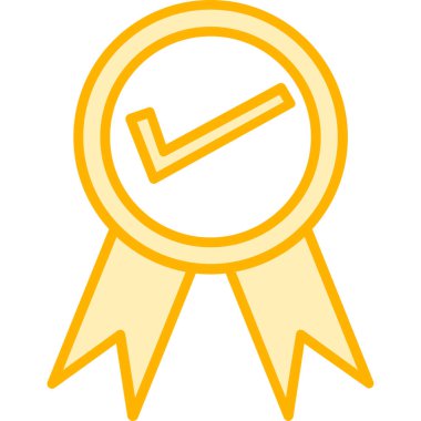 Web sitesi tasarımı için madalya vektör simgesi modern basit vektör illüstrasyonu