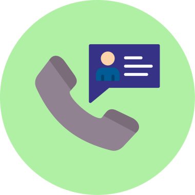 Çağrı. Web simgesi basit illüstrasyon