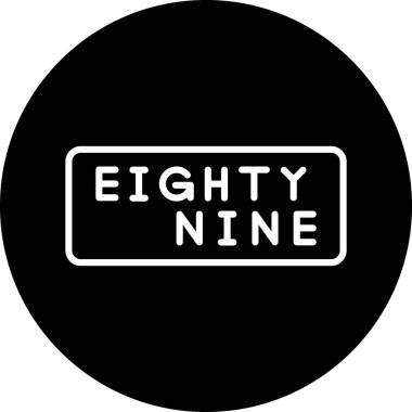 sekiz numaralı simge vektörü