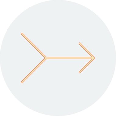 Ok. Web simgesi basit illüstrasyon