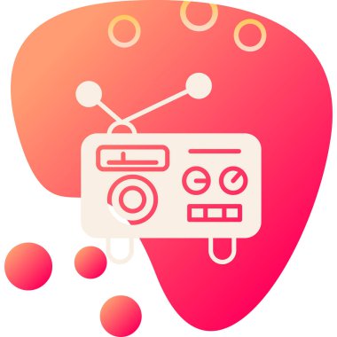 Modern bir bilgisayar simgesinin vektör çizimi