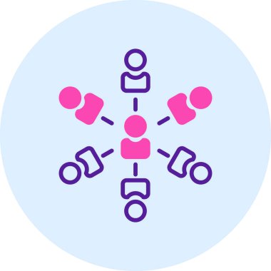 Topluluk simgesi vektör illüstrasyonu