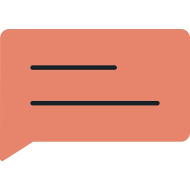 konuşma izole kabarcık simgesi tasarım