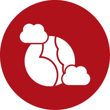 Bulut. Web simgesi basit tasarım