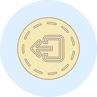 Para için. Web simgesi basit illüstrasyon