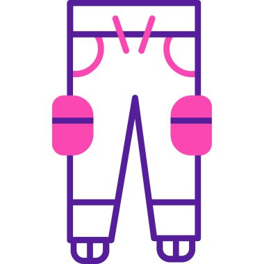 Pantolon. Web simgesi basit illüstrasyon