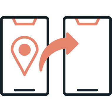 konum haritası simgesi - taslak biçimi