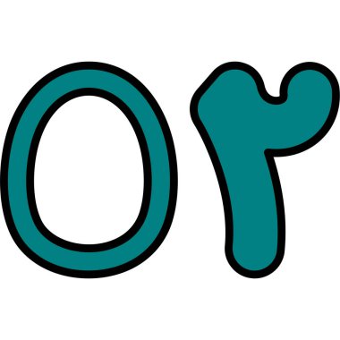 çizgi film doodle harf o