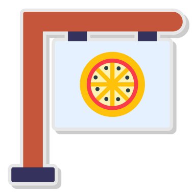 yiyecek düz vektör simgesi