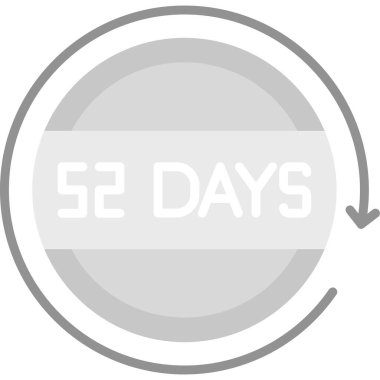 5 gün kaldı. 56 gün. Hafta içi. düz dizayn.